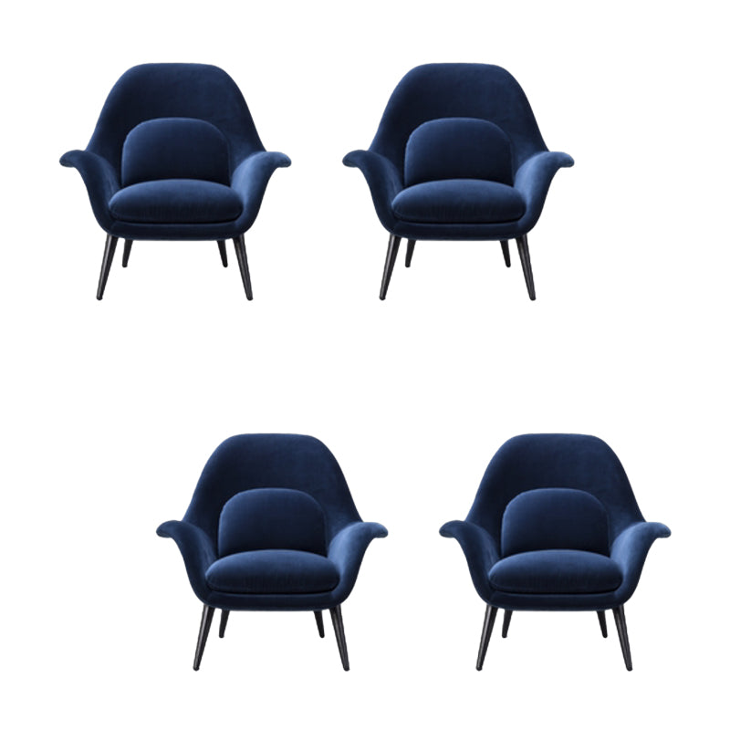 Moderner Essstuhl Leinen Parsons Armstuhl für Wohnzimmer