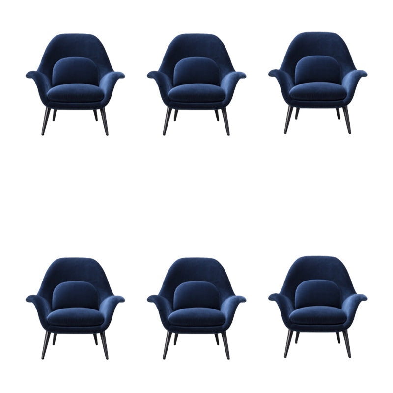 Moderner Essstuhl Leinen Parsons Armstuhl für Wohnzimmer