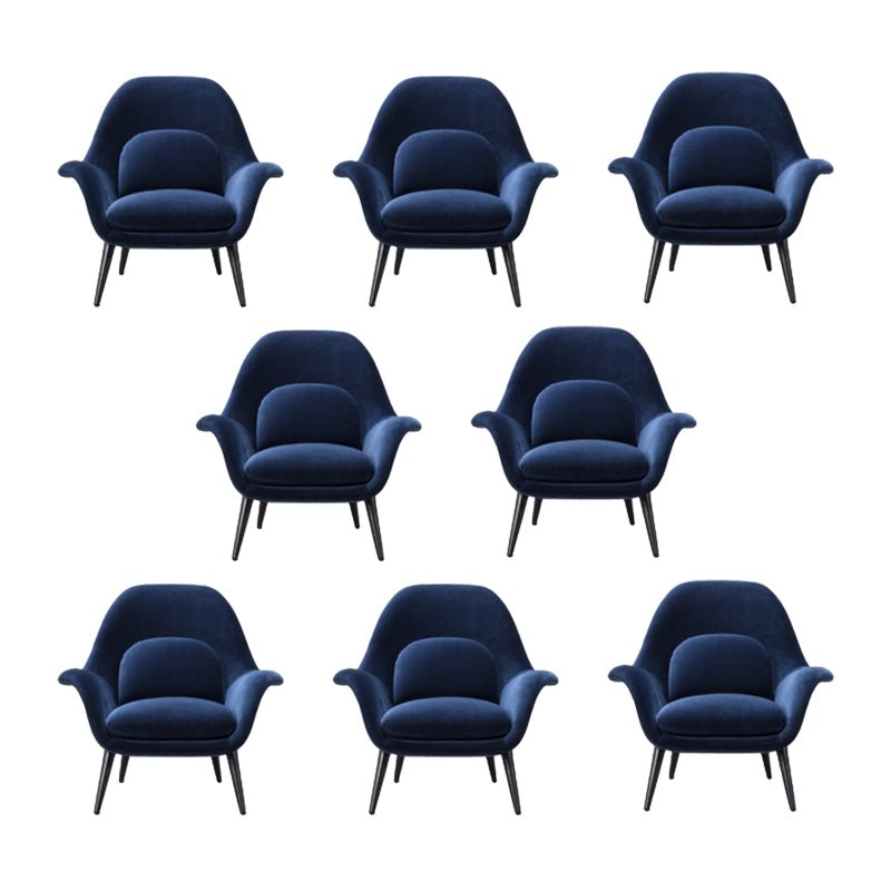 Moderner Essstuhl Leinen Parsons Armstuhl für Wohnzimmer