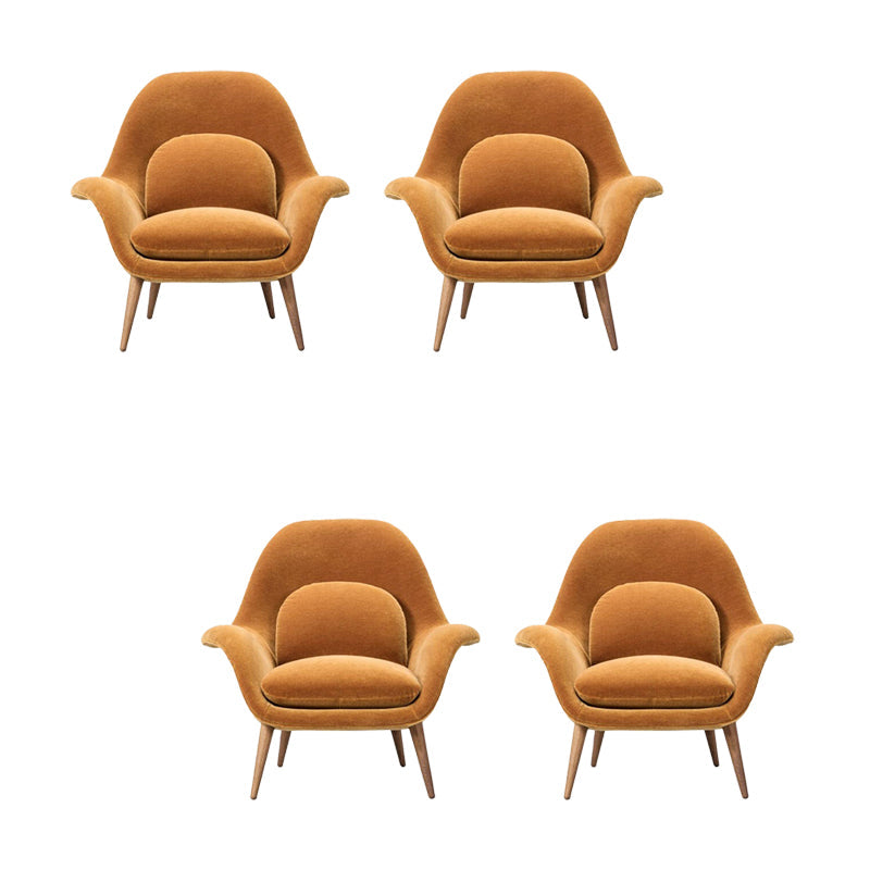 Moderner Essstuhl Leinen Parsons Armstuhl für Wohnzimmer