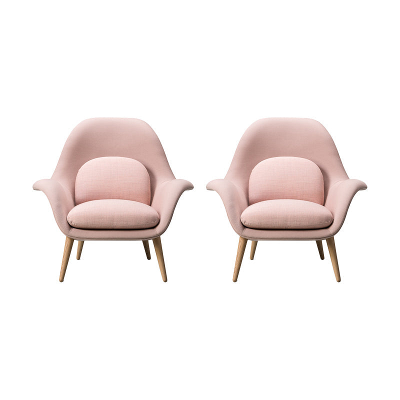 Moderner Essstuhl Leinen Parsons Armstuhl für Wohnzimmer