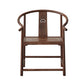 Traditional Kitchen Dining Chair Solid Wood Arm Chair with Cushion