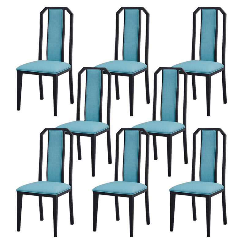 Faux Leder Esszimmerstühle Glamstil hoher Rückenstühle