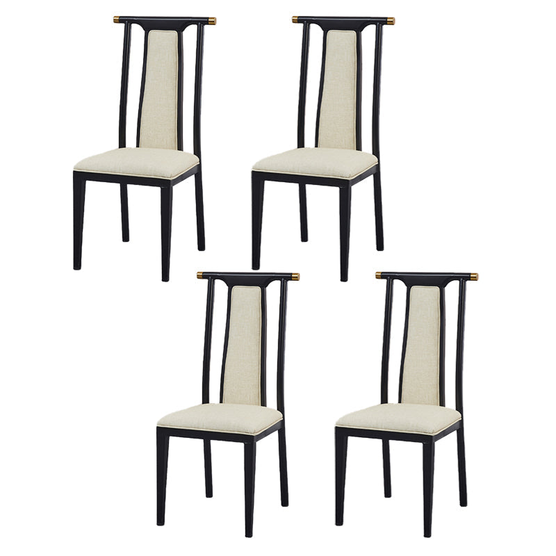 Faux Leder Esszimmerstühle Glamstil hoher Rückenstühle