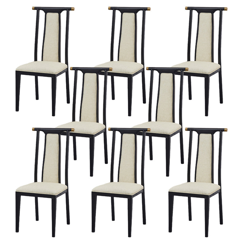 Faux Leder Esszimmerstühle Glamstil hoher Rückenstühle