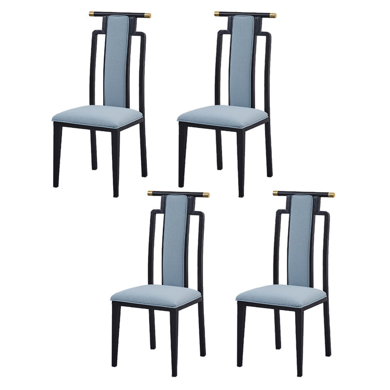 Faux Leder Esszimmerstühle Glamstil hoher Rückenstühle