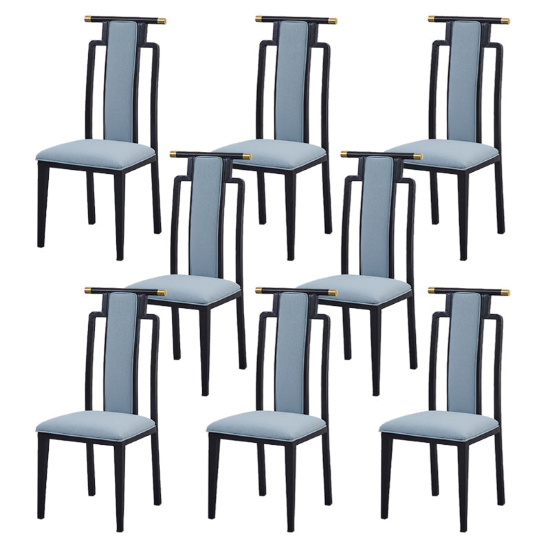 Faux Leder Esszimmerstühle Glamstil hoher Rückenstühle