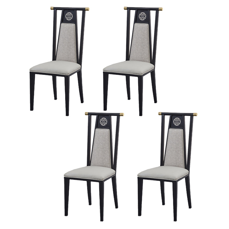 Faux Leder Esszimmerstühle Glamstil hoher Rückenstühle