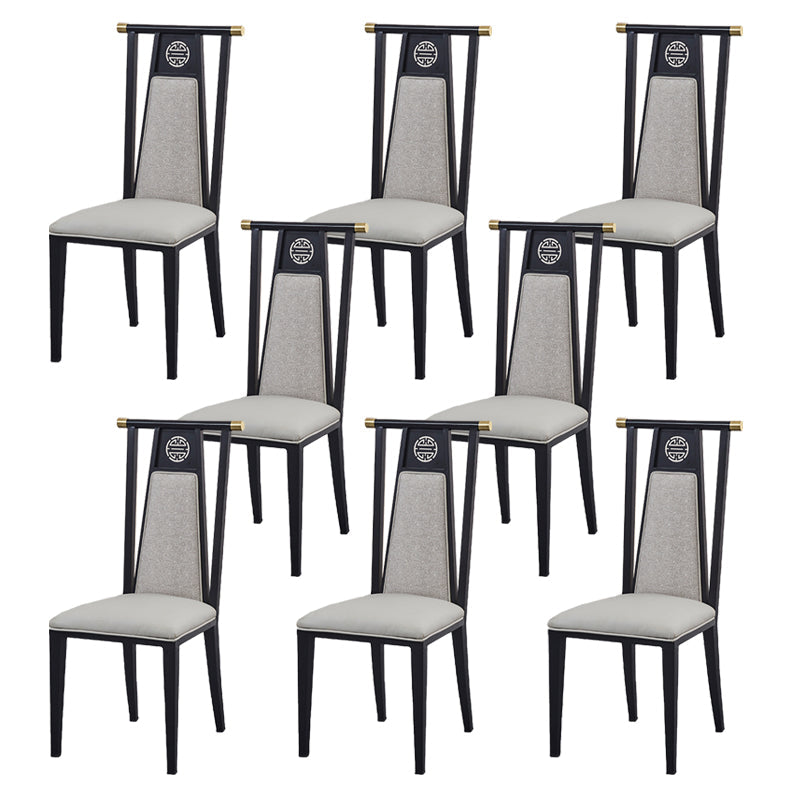 Faux Leder Esszimmerstühle Glamstil hoher Rückenstühle