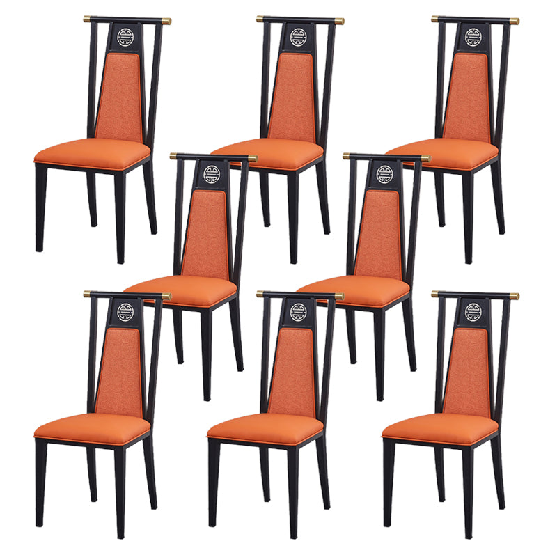 Faux Leder Esszimmerstühle Glamstil hoher Rückenstühle