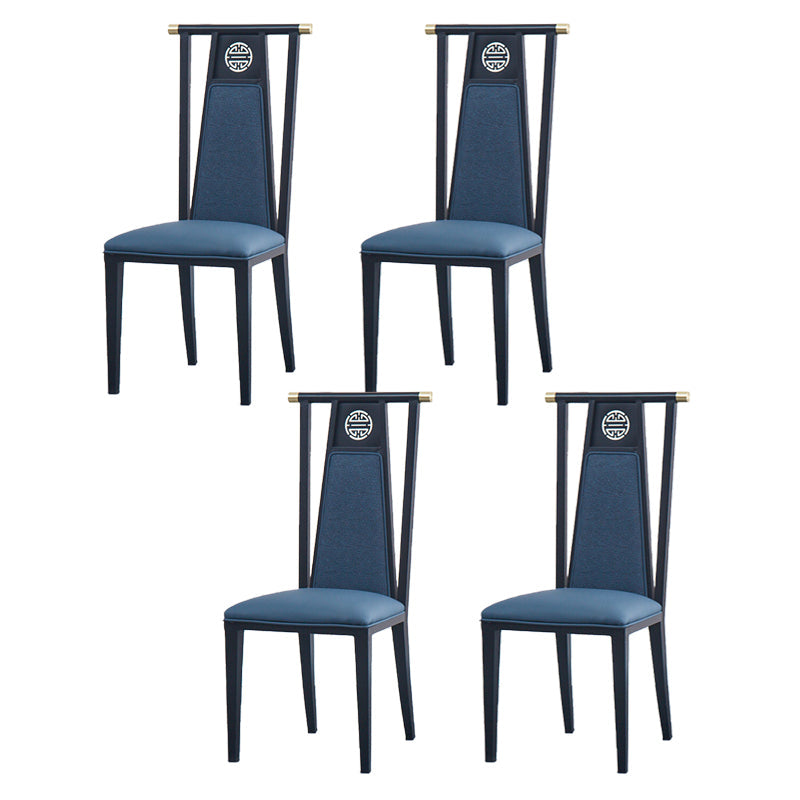 Faux Leder Esszimmerstühle Glamstil hoher Rückenstühle