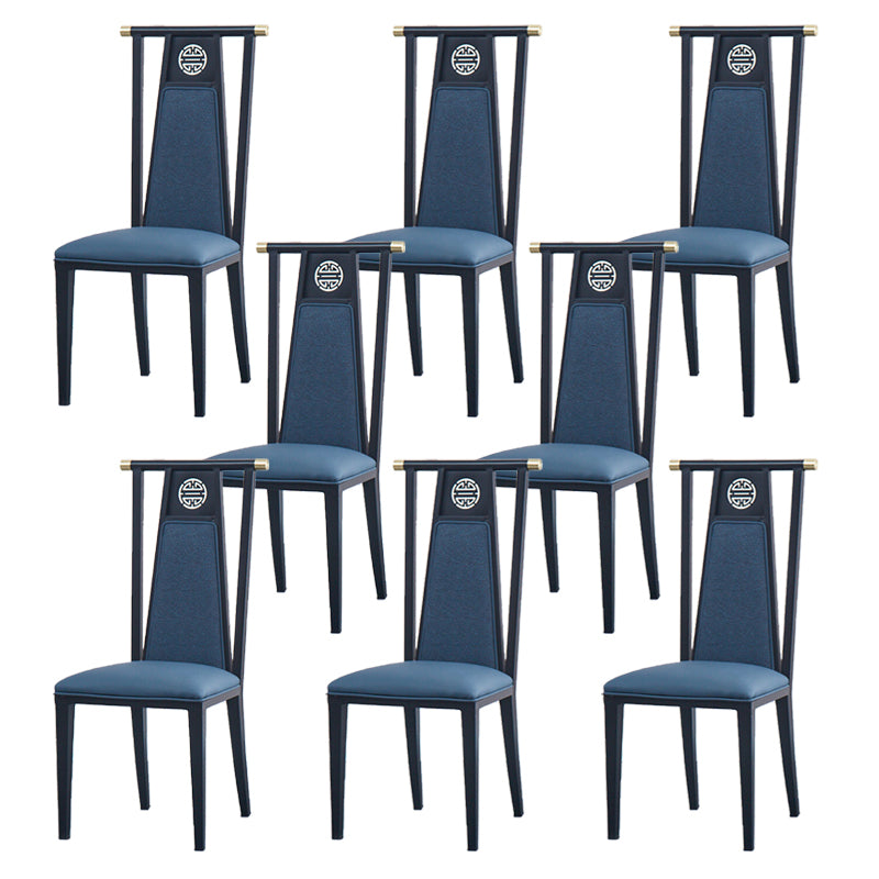 Faux Leder Esszimmerstühle Glamstil hoher Rückenstühle