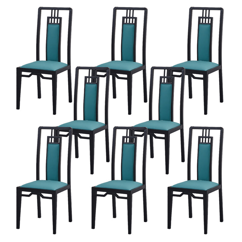 Faux Leder Esszimmerstühle Glamstil hoher Rückenstühle