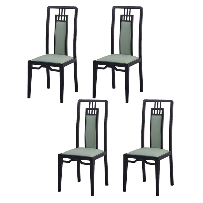 Faux Leder Esszimmerstühle Glamstil hoher Rückenstühle