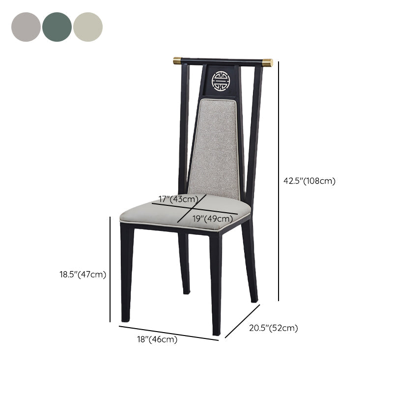 Faux Leder Esszimmerstühle Glamstil hoher Rückenstühle