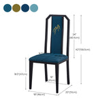 Faux Leder Esszimmerstühle Glamstil hoher Rückenstühle