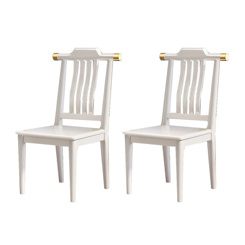 Solide houten eetstoelen moderne stijl armloze eetkamerstoelen voor eetkamer