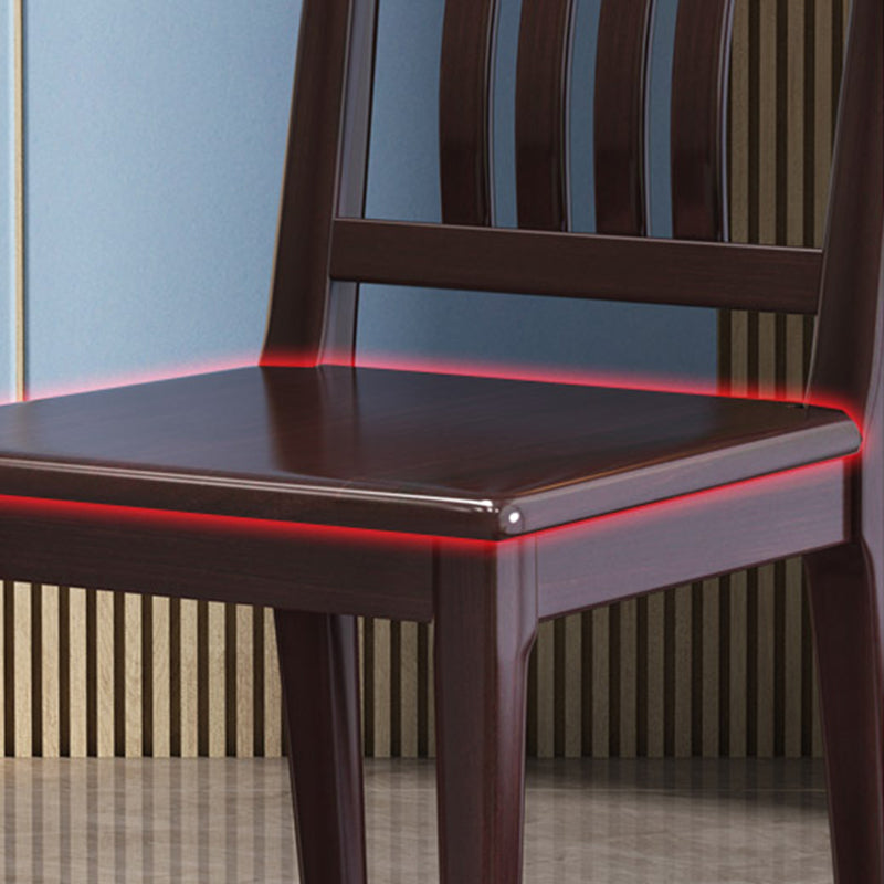 Solide houten eetstoelen moderne stijl armloze eetkamerstoelen voor eetkamer