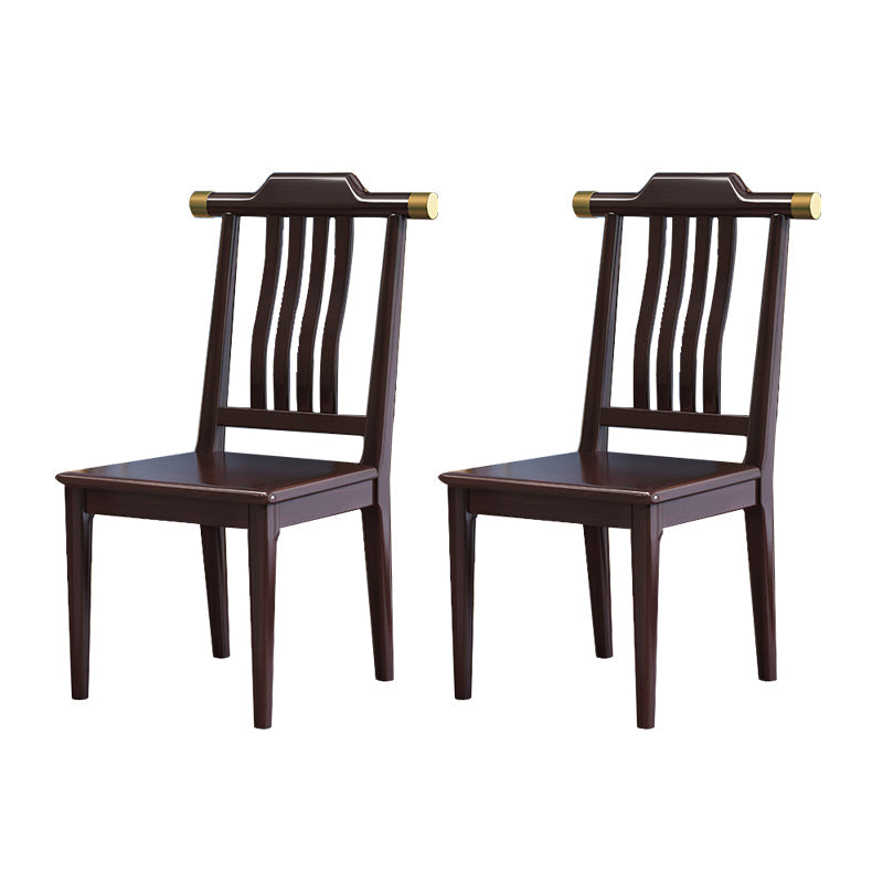 Solide houten eetstoelen moderne stijl armloze eetkamerstoelen voor eetkamer
