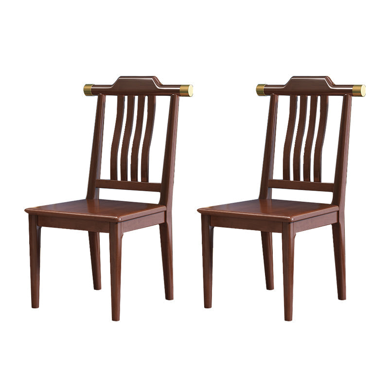 Solide houten eetstoelen moderne stijl armloze eetkamerstoelen voor eetkamer