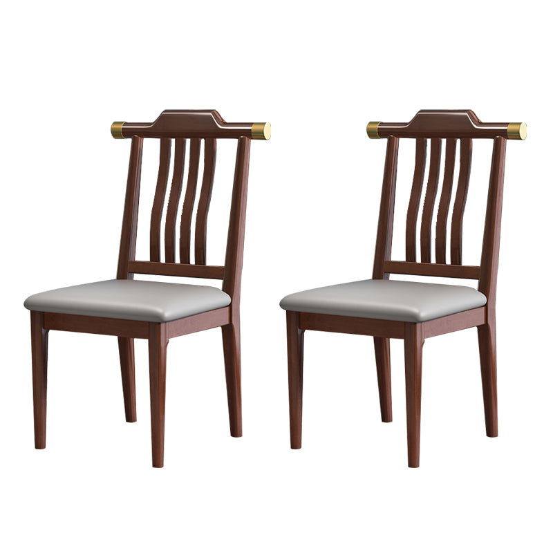 Solide houten eetstoelen moderne stijl armloze eetkamerstoelen voor eetkamer