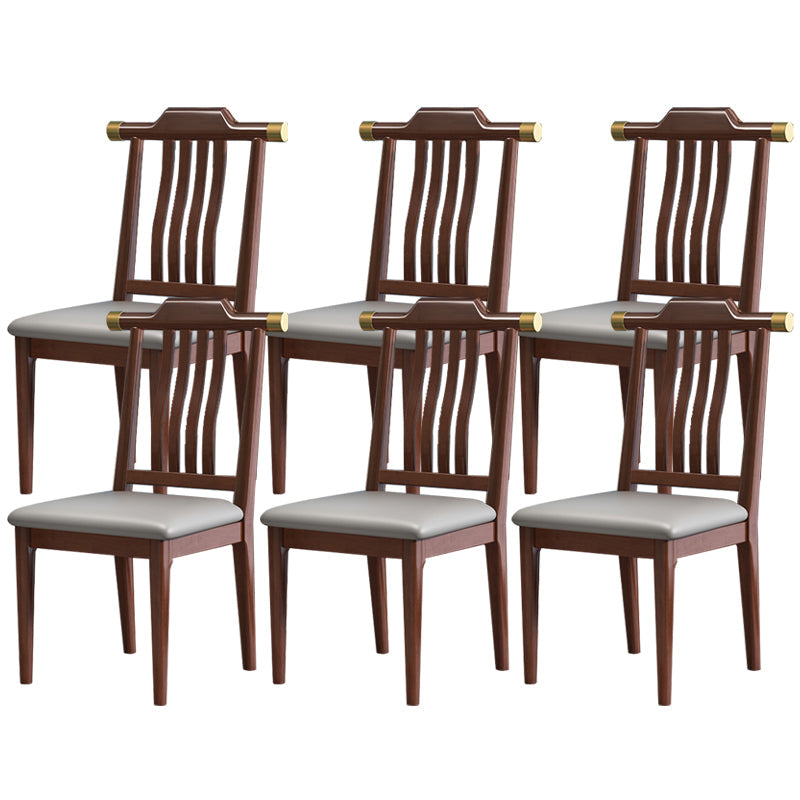 Solide houten eetstoelen moderne stijl armloze eetkamerstoelen voor eetkamer
