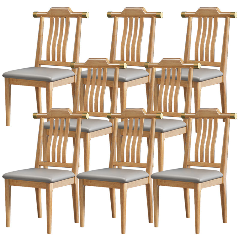 Solide houten eetstoelen moderne stijl armloze eetkamerstoelen voor eetkamer