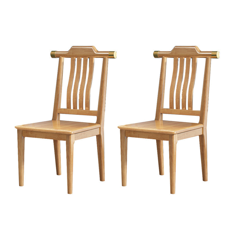 Solide houten eetstoelen moderne stijl armloze eetkamerstoelen voor eetkamer