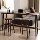Scandinavian Dining Stools Solid Wood Bar Stools with Footrest