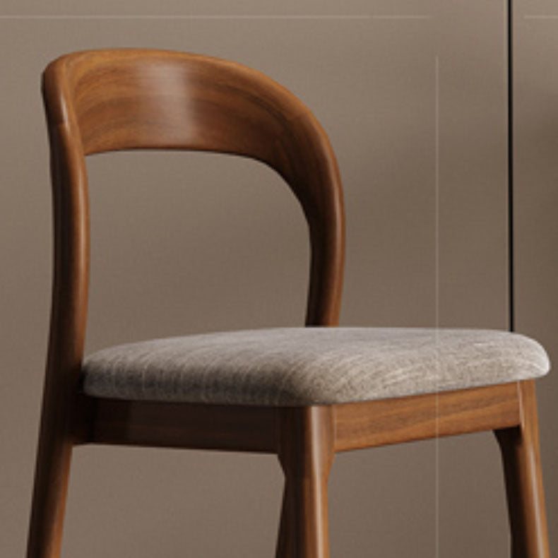 Scandinavian Dining Stools Solid Wood Bar Stools with Footrest