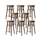 Scandinavian Dining Stools Solid Wood Bar Stools with Footrest