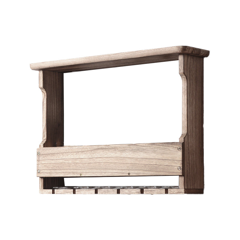 Modern Wall Mounted Wine Rack Wooden Wine Bottle Rack for Home