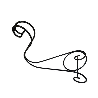 Modern Tabletop Wine Bottle Rack Metal Wine Bottle Rack for Home Black 1 Piece Clearhalo 'furn' 'furn_wine_racks' 'Furniture' 'Kitchen & Dining Furniture' 'Wine Racks' 'wine_racks' 7425921