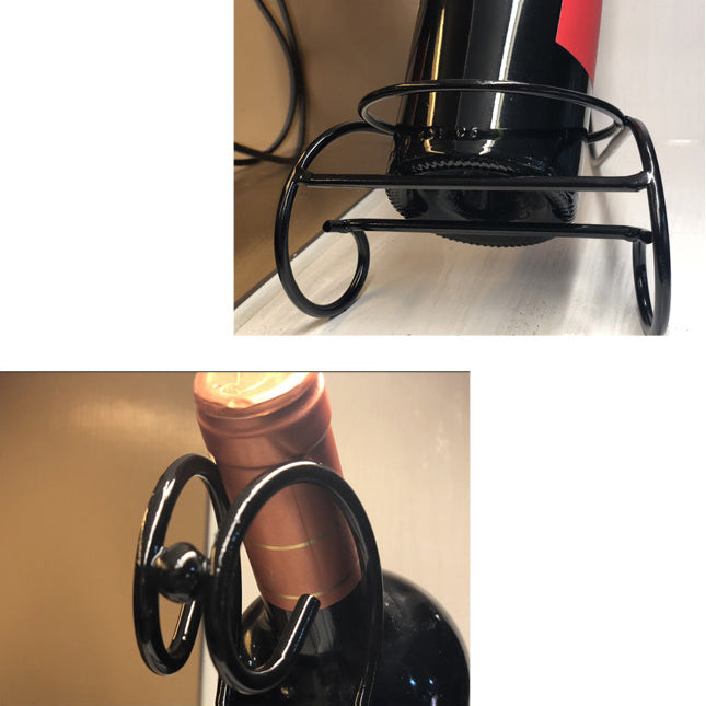 Modern Tabletop Wine Bottle Rack Metal Wine Bottle Rack for Home Clearhalo 'furn' 'furn_wine_racks' 'Furniture' 'Kitchen & Dining Furniture' 'Wine Racks' 'wine_racks' 7425928