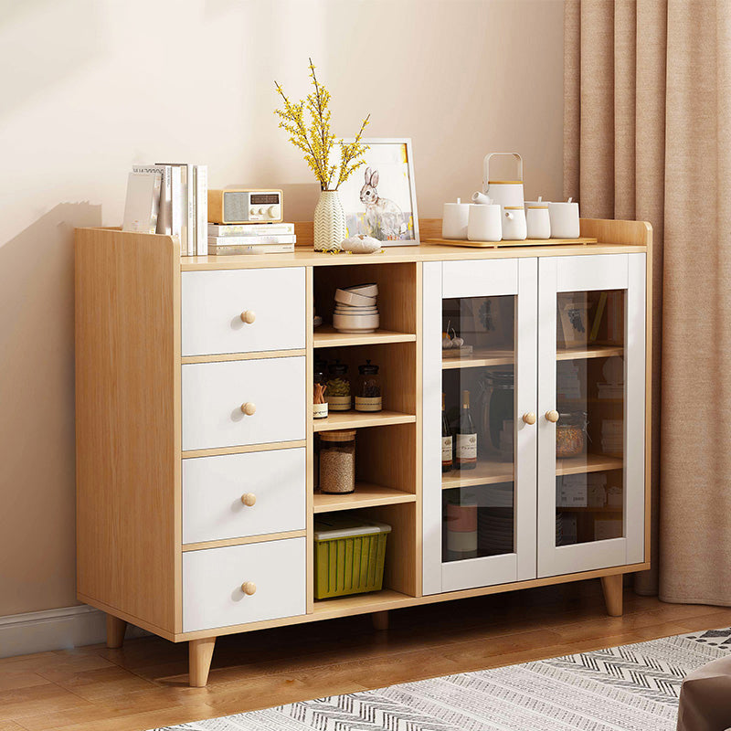 Servidor de comedor de estilo moderno servidor de madera de ingeniería para sala de estar