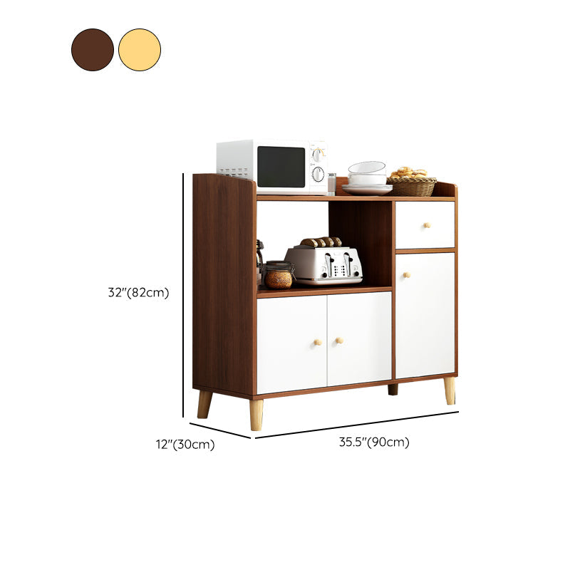Servidor de comedor de estilo moderno servidor de madera de ingeniería para sala de estar