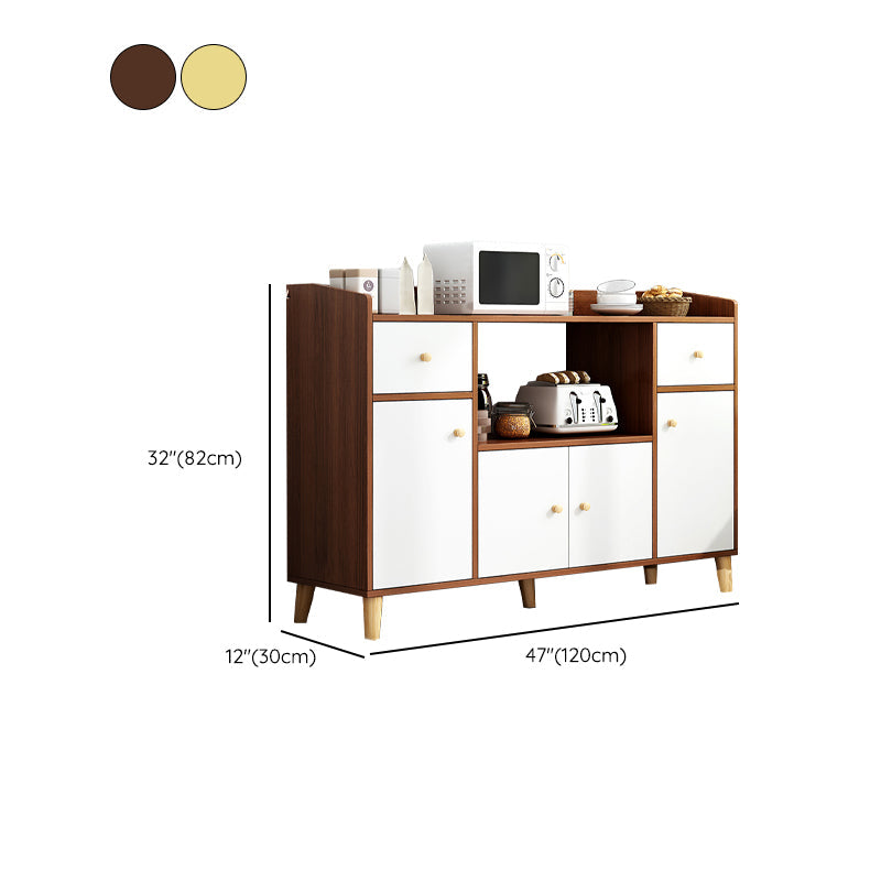 Servidor de comedor de estilo moderno servidor de madera de ingeniería para sala de estar
