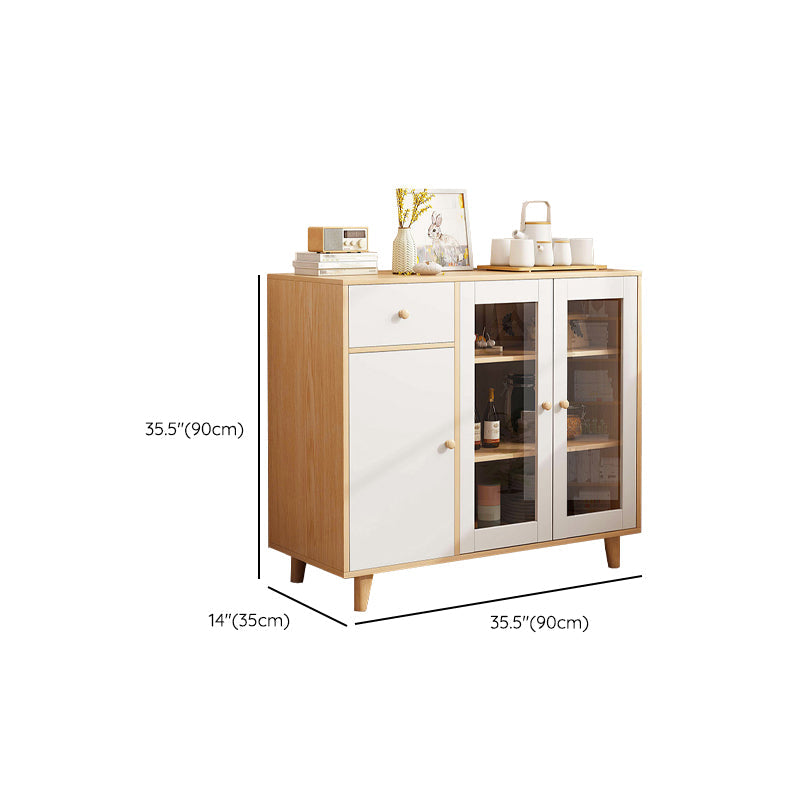 Servidor de comedor de estilo moderno servidor de madera de ingeniería para sala de estar