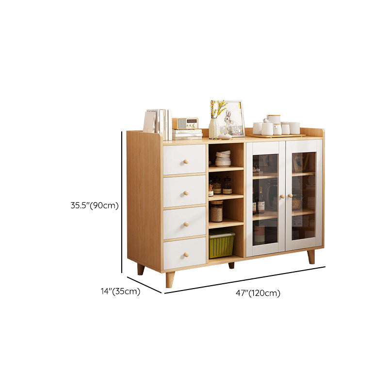 Servidor de comedor de estilo moderno servidor de madera de ingeniería para sala de estar