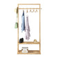 Contemporary Bedroom Wardrobe Solid Wood Shelves Storage Armoire for Home