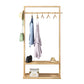 Contemporary Bedroom Wardrobe Solid Wood Shelves Storage Armoire for Home