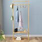 Contemporary Bedroom Wardrobe Solid Wood Shelves Storage Armoire for Home