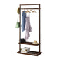 Contemporary Bedroom Wardrobe Solid Wood Shelves Storage Armoire for Home