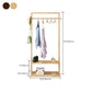 Contemporary Bedroom Wardrobe Solid Wood Shelves Storage Armoire for Home