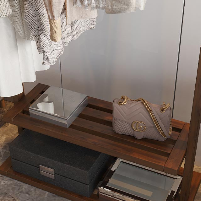 Contemporary Bedroom Armoire Solid Wood Storage Cabinet with Shelves Clearhalo 'Armoires & Wardrobes' 'armoires_wardrobes' 'Bedroom Furniture' 'furn' 'furn_armoires_wardrobes' 'Furniture' 7428130