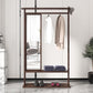 Modern Style Wardrobe Home Wooden Wardrobe Armoire with Mirror