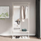 Modern Style Wardrobe Home Wooden Wardrobe Armoire with Mirror