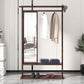 Modern Style Wardrobe Home Wooden Wardrobe Armoire with Mirror
