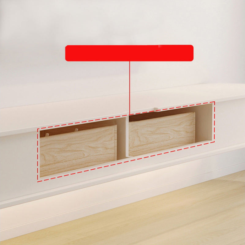 Contemporary Media Console Floating TV Media Console with Drawers Clearhalo 'furn' 'furn_tv_stands_entertainment_centers' 'Furniture' 'Living Room Furniture' 'TV Stands & Entertainment Centers' 'TV Stands & Media Storage Furniture' 'tv_stands_entertainment_centers' 7428187