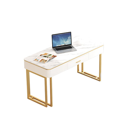 Glam Style Iron Jambes Écriture de bureau Home 29.5 pouces de bureau de haut